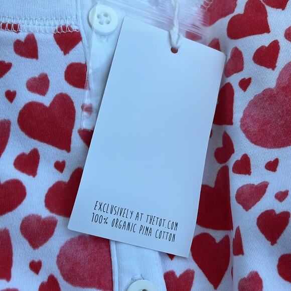Hart+Land Heart Patterned Organic Pima Cotton Women’s Pajama Set Size M - Picture 4 of 4